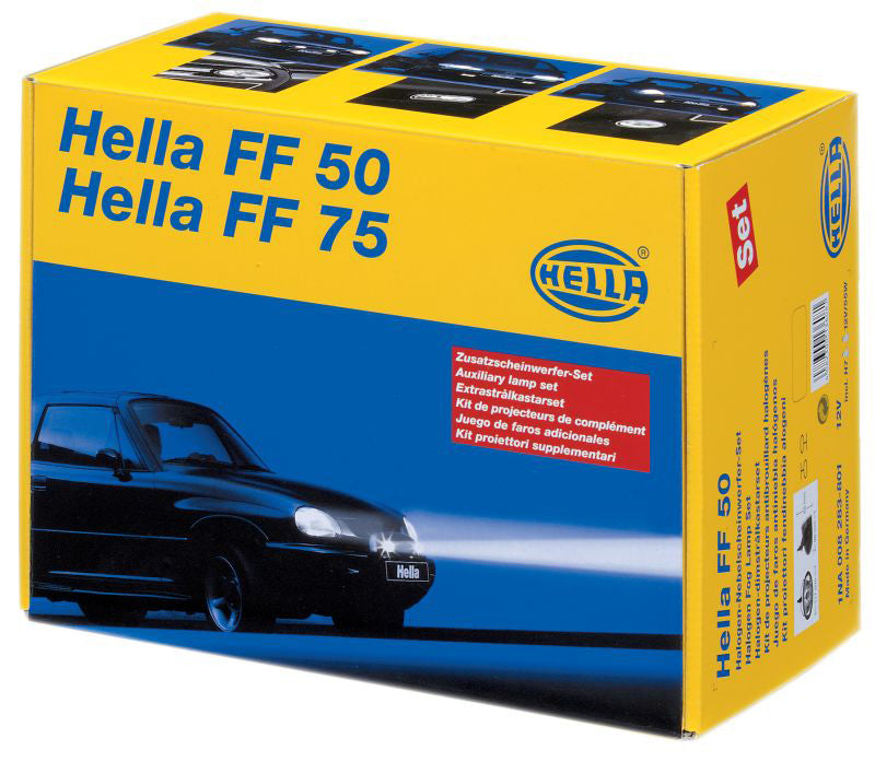 Hella FF75 Series H7 12V/55W Hallogen Driving Lamp Kit 008284811 008284811 Photo - in package