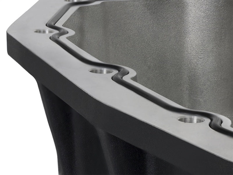 aFe Pro Series Engine Oil Pan Black w/ Machined Fins Ford Diesel Trucks 46-70322 Photo - Unmounted