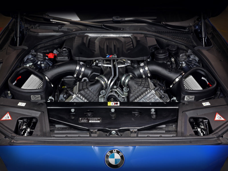 aFe POWER Magnum FORCE Stage-2 Pro DRY S Cold Air Intake System 12-19 BMW M5 (F10) / M6 (F12/13) 54-13030D 54-13030D Photo - Mounted