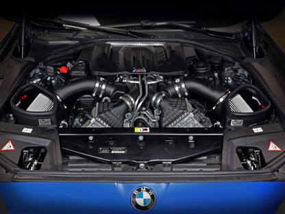 aFe POWER Magnum FORCE Stage-2 Pro DRY S Cold Air Intake System 12-19 BMW M5 (F10) / M6 (F12/13) 54-13030D 54-13030D Photo - Mounted