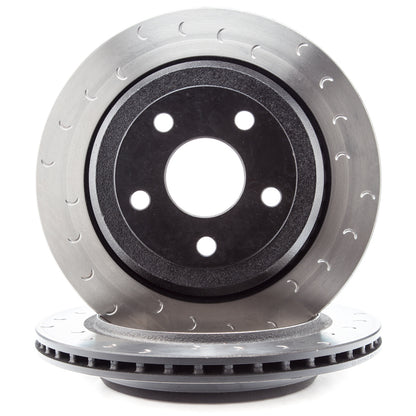Alcon 2007+ Jeep JK-JL 330x22mm Rotors 4-Piston Red Calipers Rear Brake Kit (Includes Brake Lines) BKR5059D12 BKR5059D12 Photo - Primary