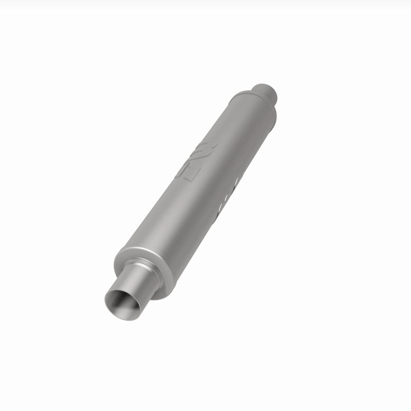 MagnaFlow 4" Round Center/Center Straight Through Performance Muffler 10435 360 Degree Image Set