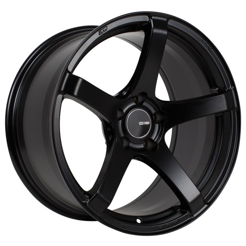 Enkei Kojin Wheel Black 18x8.5 +35 5x114.3 476-885-6535BK Photo - Primary