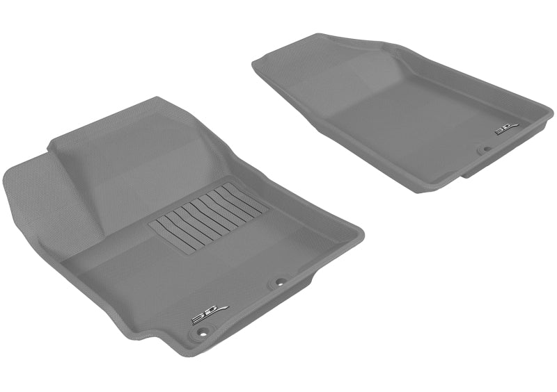 3D MAXpider 2012-2017 Kia Rio/Rio5 Kagu 1st Row Floormat - Gray L1KA01411501 L1KA01411501 Photo - Primary