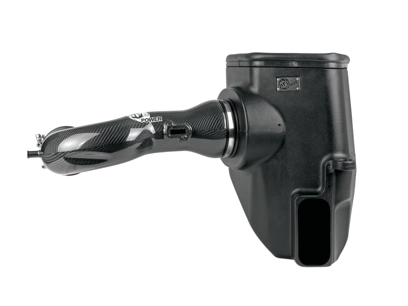 aFe 19-21 GM Trucks 5.3L/6.2L Track Series Carbon Fiber Cold Air Intake System W/ Pro Dry S Filters 57-10015D 57-10015D Photo - Unmounted