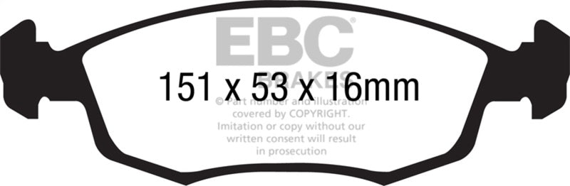 EBC Disc Brake Pad Set UD1568 Photo - Primary