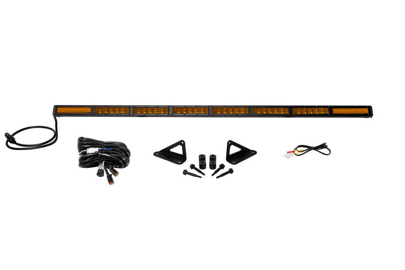 Diode Dynamics 18-21 Jeep JL Wrangler/Gladiator SS50 Hood LED Light Bar Kit - Amber Combo DD6109 DD6109 Photo - Primary