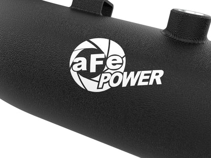 aFe 23-24 Ford F250/F350 Super Duty V8-6.7L BladeRunner 3 In. Aluminum Hot Charge Pipe- BLK 46-20688-B 46-20688-B Photo - Close Up