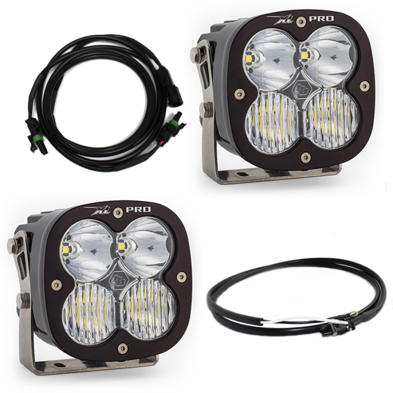 Baja Designs Jeep JL/JT Rubicon Steel Bumper LED Light Kit XL Pro w/Upfitter 447668UP 447668UP User 1