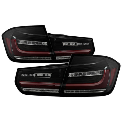 Spyder BMW 3 Series F30 2012-2018 Full LED Tail Lights (ALT-YD-BMWF3012-SEQ-BSM) - Black Smoke 5088314 5088314 Photo - Primary