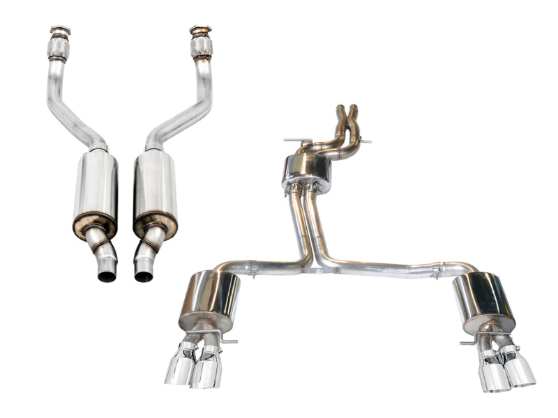 AWE Tuning Audi B8 / B8.5 S5 Cabrio Touring Edition Exhaust - Non-Resonated - Chrome Silver Tips 3415-42034 3415-42034 Photo - Primary