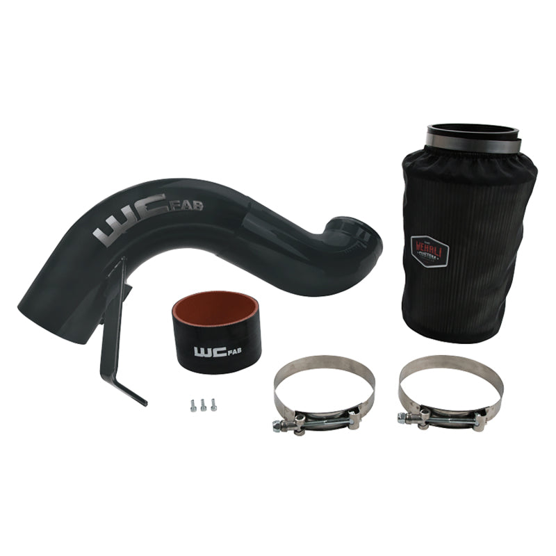 Wehrli 07.5-09 Dodge 6.7L Cummins 4in Intake Kit - Flat Black WCF100863-FB WCF100863-FB Photo - Primary
