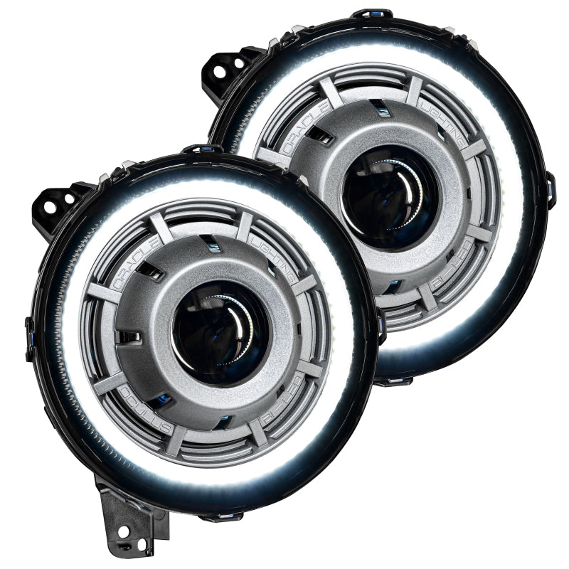 ORACLE Lighting Oracle Oculus Bi-LED Projector Headlights for Jeep JL/Gladiator JT - Satin Silver - 5500K 5839-504-PSC 5839-504-PSC User 4