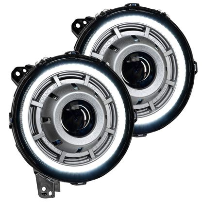 ORACLE Lighting Oracle Oculus Bi-LED Projector Headlights for Jeep JL/Gladiator JT - Satin Silver - 5500K 5839-504-PSC 5839-504-PSC User 4