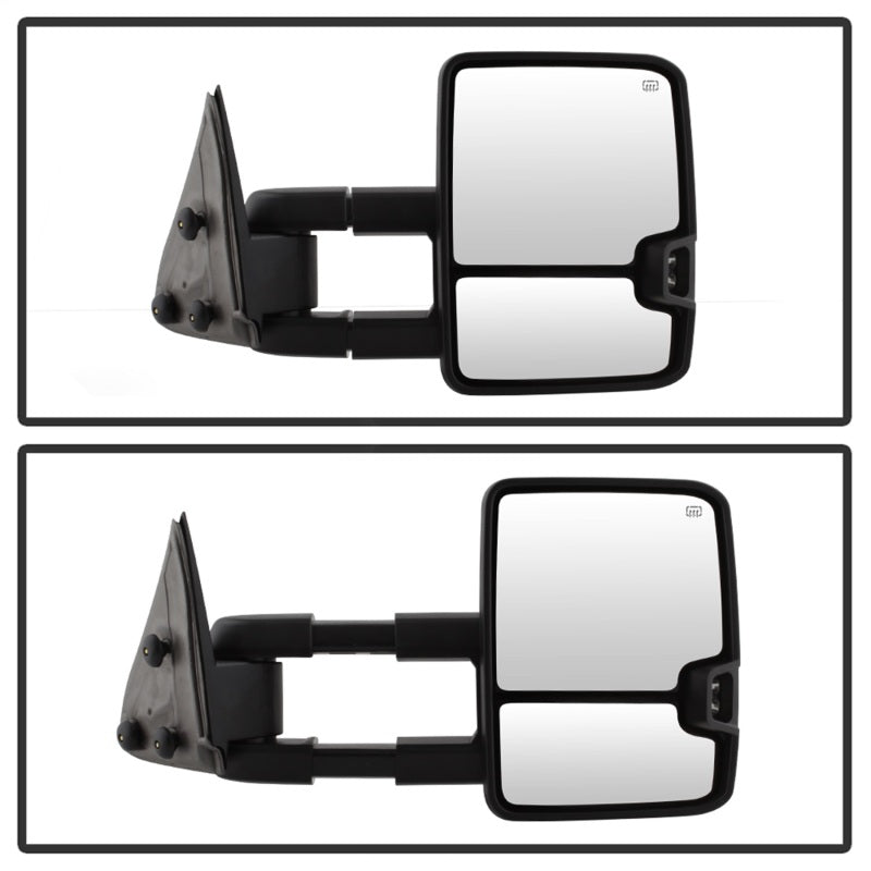 SPYDER xTune Chevy Silverado 03-06 G2 Heated Amber LED Signal Telescoping Mirrors MIR-CS03S-G2-PWH-AM-SET 9936685 9936685 Photo - Unmounted