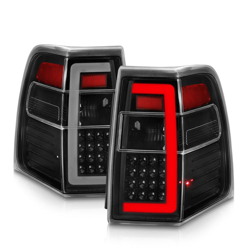 ANZO 07-17 Ford Expedition LED Taillights w/ Light Bar Black Housing Clear Lens 311408 311408 Photo - Unmounted