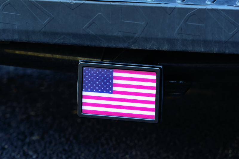 Kuryakyn Freedom Flag Led Hitch Cvr Blk 2893 2893 User 1