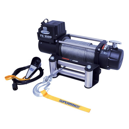 Superwinch 9500 LBS 12 VDC 11/32in x 95ft Steel Rope Tiger Shark 9500 Winch 1595200 1595200 Photo - Unmounted