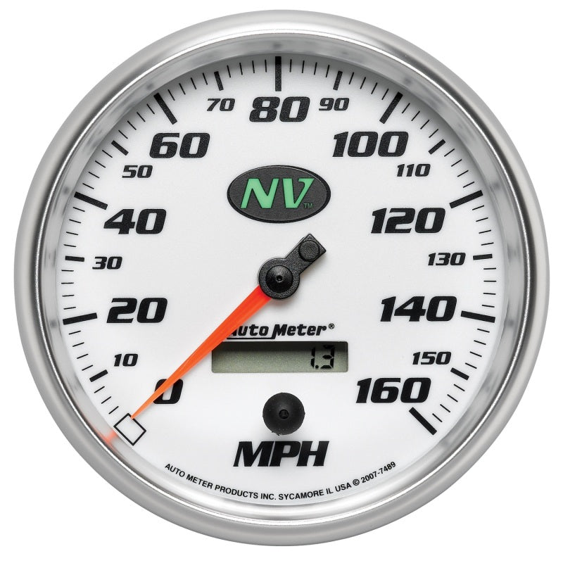 AutoMeter Gauge Speedometer 5in. 160MPH Elec. Programmable NV 7489 7489 Photo - Primary