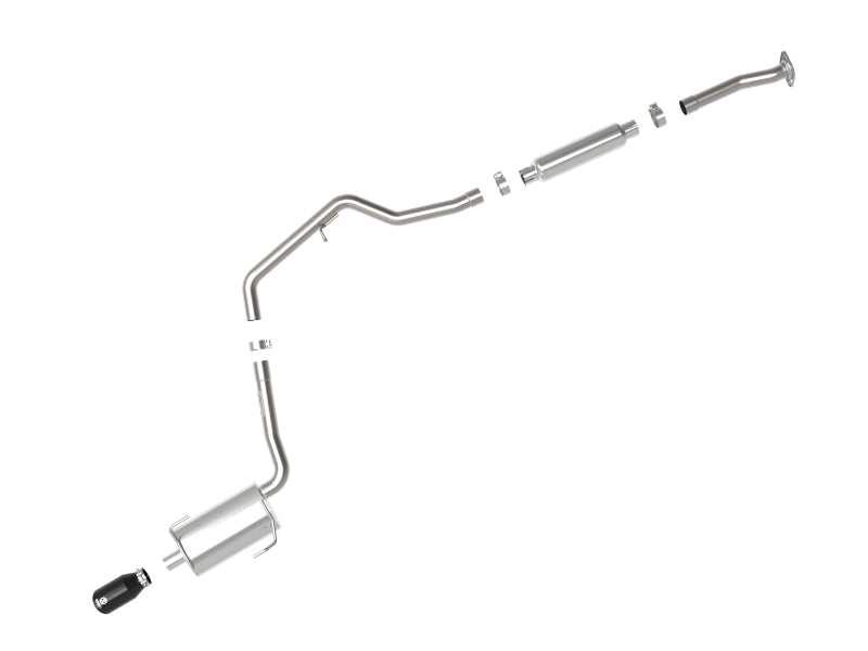 aFe POWER Takeda 12-16 Subaru Impreza 2.0L 2.5in 304SS CB Exhaust w/ Black Tips 49-36052-B 49-36052-B Photo - Unmounted