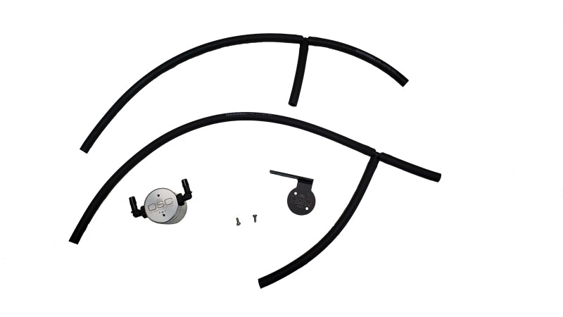 J&L 17-23 Nissan Armada / 14-23 Infiniti QX80 5.6L Driver Side Oil Separator 3.0 - Clear Anodized 3118D-C 3118D-C Photo - Primary