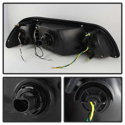 Spyder Ford Mustang 87-93 1PC LED (Replaceable LEDs)Crystal Headlights Black HD-YD-FM87-1PC-LED-BK 5012531 5012531 User 1