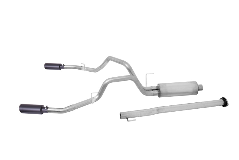 Gibson 11-19 Chevrolet Silverado 2500 HD LT 6.0L 3in Cat-Back Dual Split Exhaust - Black Elite 65648B 65648B Photo - Primary