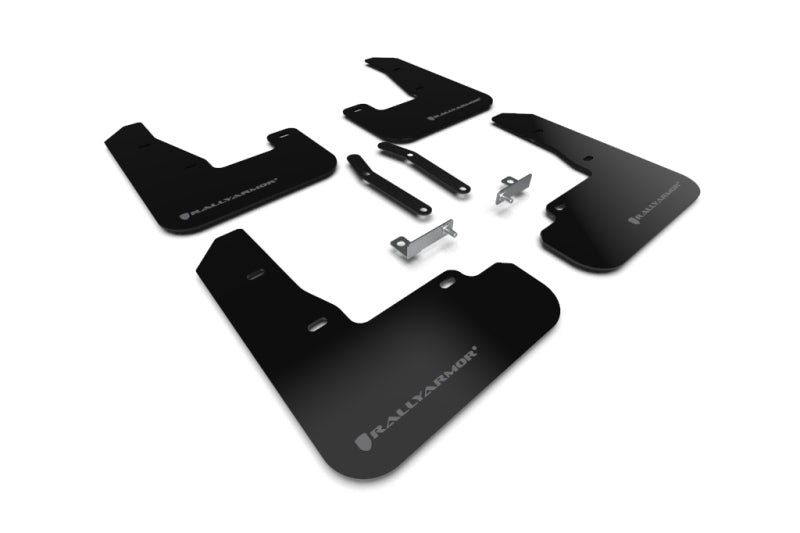Rally Armor 2019+ Hyundai Elantra N Line UR Black Mud Flap w/ Grey Logo MF59-UR-BLK/GRY MF59-UR-BLK/GRY Photo - Primary