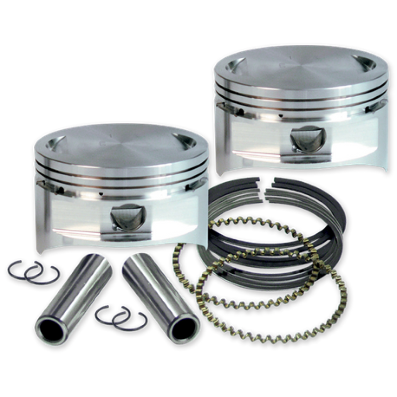 S&S Cycle 84-99 BT 4in x 4-1/2in Piston Set - Standard 92-1410