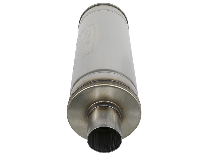 aFe MACH Force-Xp 409 Stainless Steel Muffler 2.5in Center/Center 49M00021 Photo - Unmounted