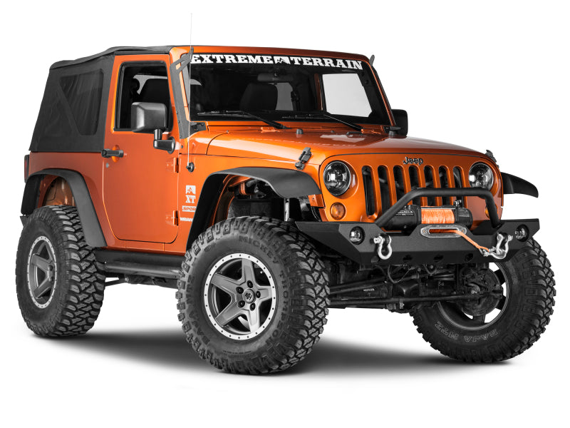 Raxiom 07-18 Jeep Wrangler JK 50-Inch LED Light Bar Windshield Mount w/ Auxiliary Bracket J106744 J106744 Photo - Close Up