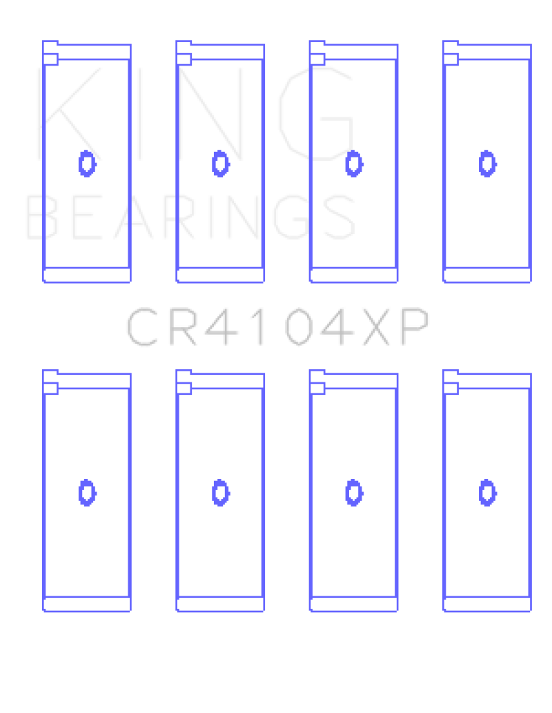 King Engine Bearings King Audi/VW 83-03 1.6L/1.8L/2.0L (Size +.025) Performance Rod Bearing Set CR4104XP.026 CR4104XP.026 Photo - Primary