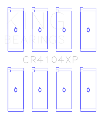 King Engine Bearings King Audi/VW 83-03 1.6L/1.8L/2.0L (Size +.025) Performance Rod Bearing Set CR4104XP.026 CR4104XP.026 Photo - Primary