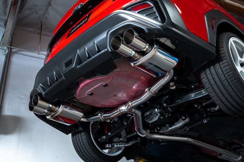 Remark Catback Exhaust, Subaru WRX VB - Stainless Single 4 Quad Tips (Resonated) RK-C4076S-02C RK-C4076S-02C User 1