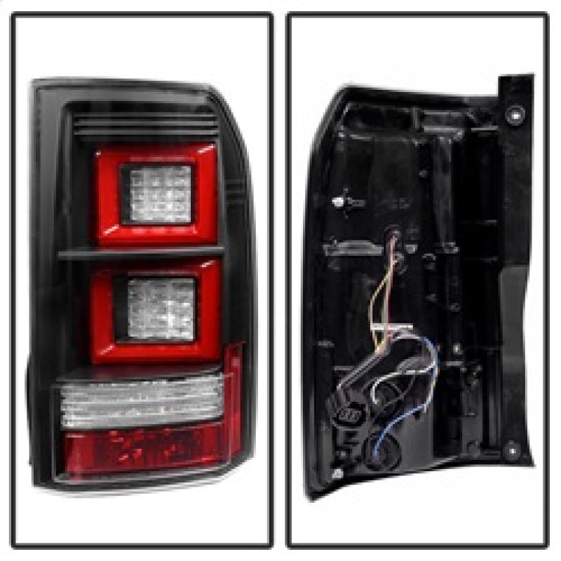 Spyder Land Rover Discovery LR4 10-14 Light Bar LED Tail Lights Black ALT-YD-LRDLR410-LBLED-BK 5080936 5080936 Photo - Unmounted