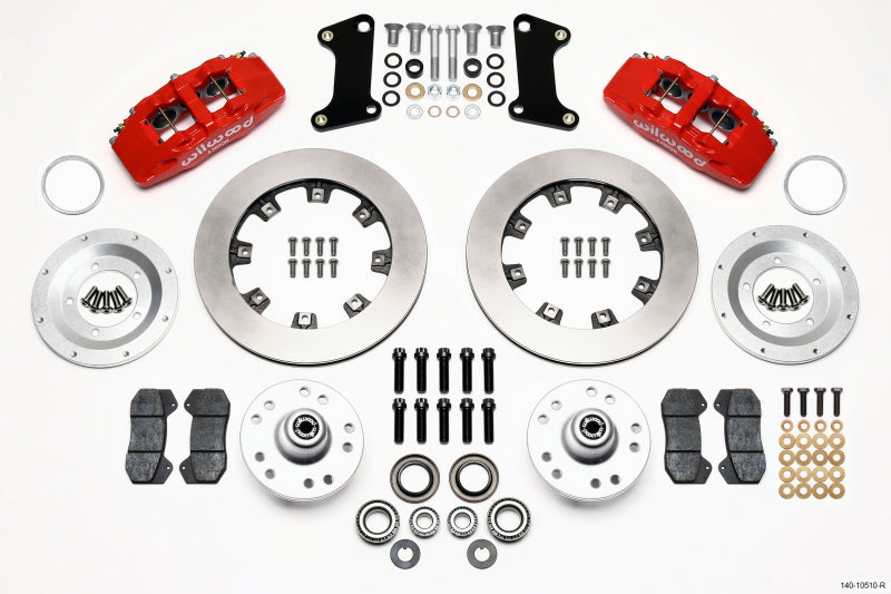 Wilwood DP6 Front Kit,12.19", Drilled, Red 67-72 Camaro/Nova 140-10510-R Photo - Primary