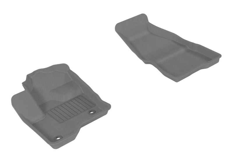 3D MAXpider 2009-2019 Ford Flex Kagu 1st Row Floormat - Gray L1FR02111501 L1FR02111501 Photo - Primary