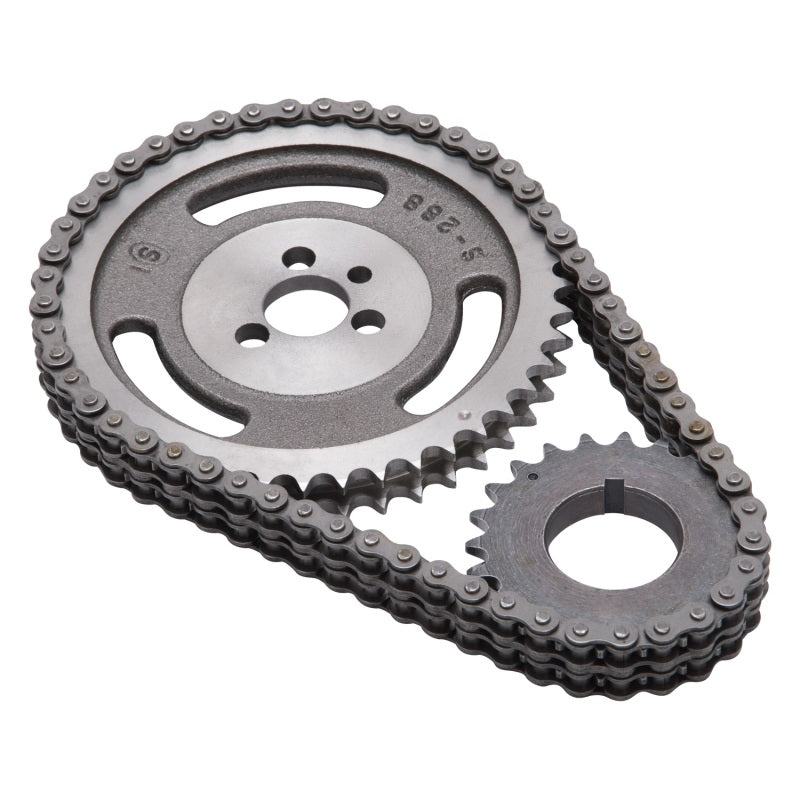 Edelbrock Timing Chain and gear Set SBC Sng/Keyway 7802 Photo - Unmounted