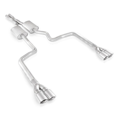 Stainless Works 2008-14 Challenger 3in Catback X-Pipe Chambered Mufflers 3-1/2in Tips HM64CB-C HM64CB-C Photo - Primary