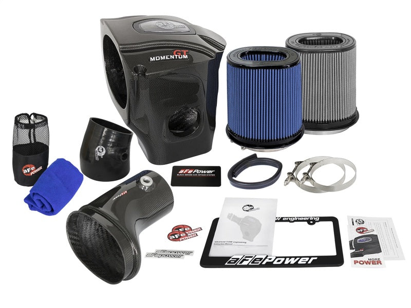aFe Momentum GT Black Series Carbon Fiber Cold Air Intake System Dodge 52-72205-CF Photo - Unmounted