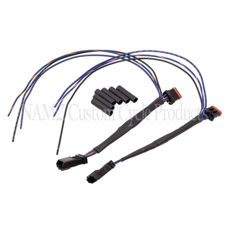 NAMZ 14-23 V-Twin Dyna/Softail/Road & Street Glide/Electra Plug-N-Play Front Turn Sig Tap Harness N-FTTH-01 N-FTTH-01 Photo - Primary