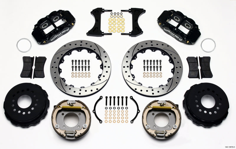 Wilwood FNSL4R Rear P-Brk Kit,12.88",Drilled,Chevy 12 Bolt w/ C-Clips 2.75" 140-13678-D Photo - Primary