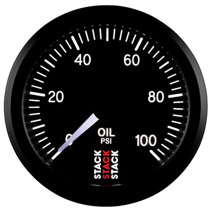 Autometer Stack 52mm 0-100 PSI 1/8in NPTF Male Pro Stepper Motor Oil Pressure Gauge - Black ST3302 ST3302 User 4