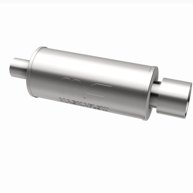 MagnaFlow 6" Round Center/Center Performance Muffler With Tip 14817 360 Degree Image Set