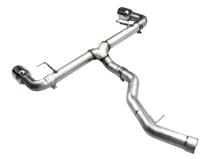 AWE Tuning AWE 19-23 BMW 330i / 21-23 BMW 430i Base G2X Track Edition Axle Back Exhaust - Chrome Silver 3020-32429 3020-32429 Photo - out of package