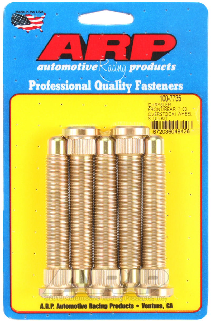 ARP Chrysler Front/rear M14 1.000 Over Stock Length Wheel Stud Kit 100-7735 User 1