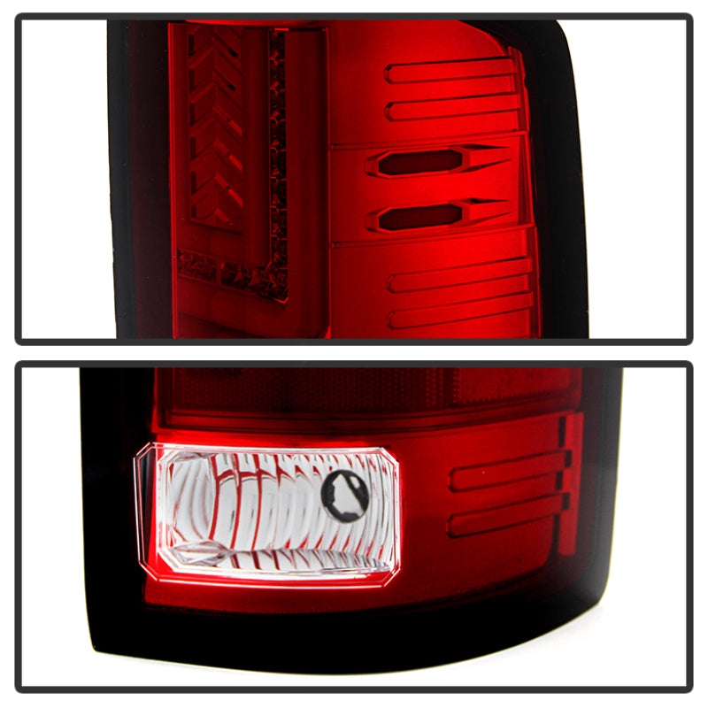 Spyder GMC Sierra 14-16 LED Tail Lights Red Clear ALT-YD-GS14-LBLED-RC 5080677 5080677 User 1