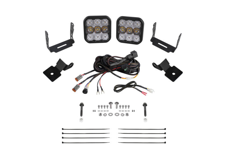 Diode Dynamics 14-18 Polaris RZR XP Stage Series SS5 A-Pillar Pod Kit - Pro White Combo DD7852 DD7852 Photo - Primary