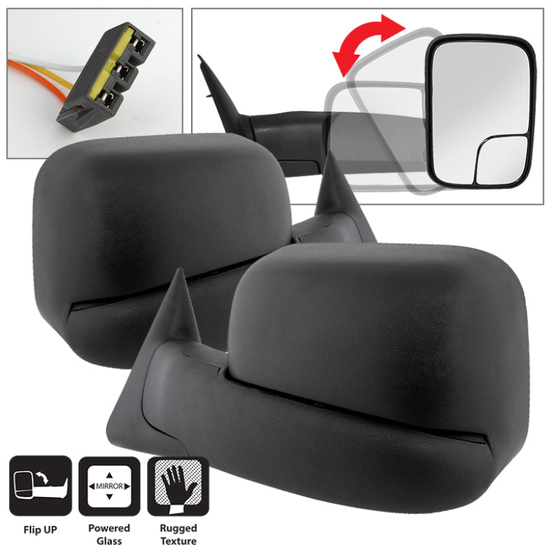SPYDER Xtune Dodge Ram 94-97 L&R Manual Extendable Power Adjust Mirror MIR-DRAM94-PW-SET 9935633 9935633 Photo - Primary