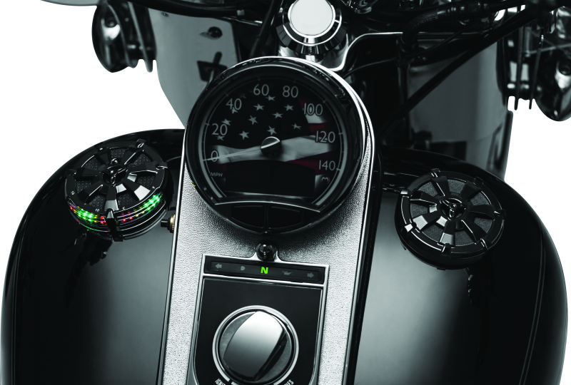 Kuryakyn Alley Cat Fuel/Batt Gauge Blk 7383 7383 User 1